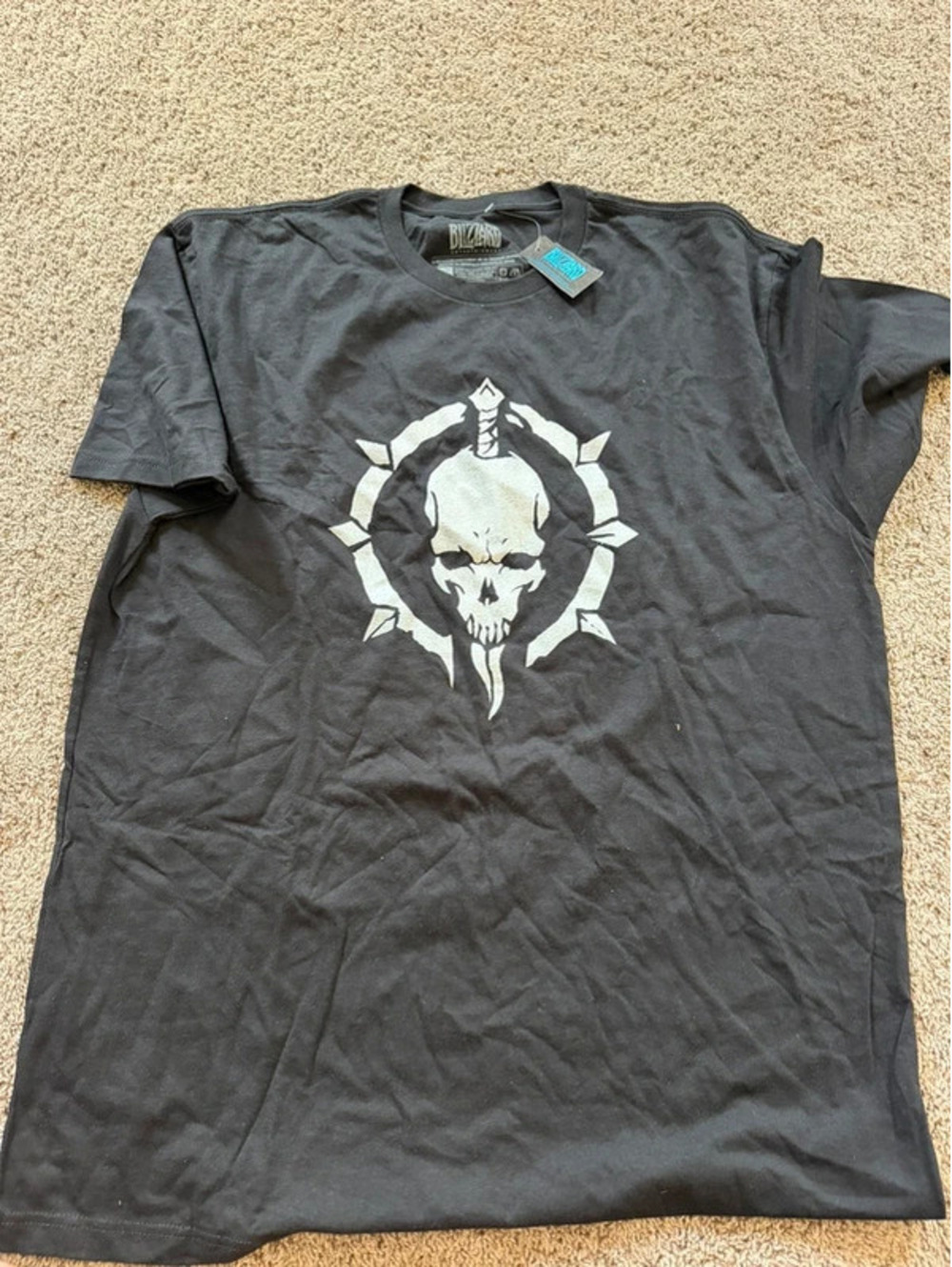 Blizzard Entertainment Diablo IV Black Skull Graphic Tee - Men's